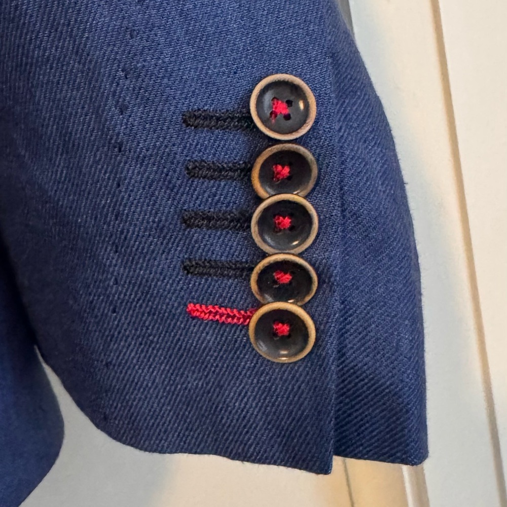 Men's Blue Blazer - Picture 4 of 8